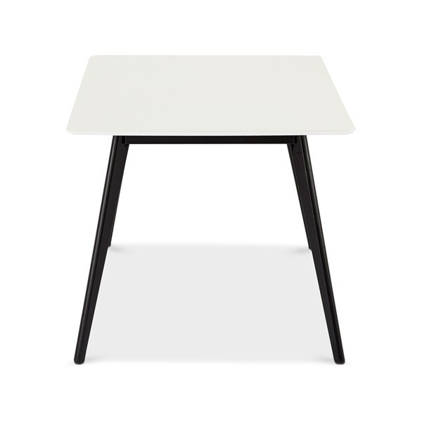 Bijeli blagovaonski stol s crnim nogama Furnhouse Life, 160 x 90 cm-image-4
