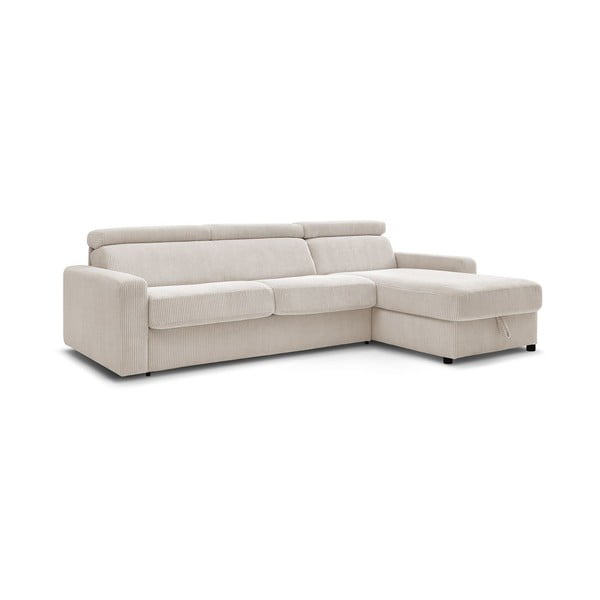 Krem sklopiva kutna garnitura od samta (promjenjiva) Monaco – Bobochic Paris-image-4