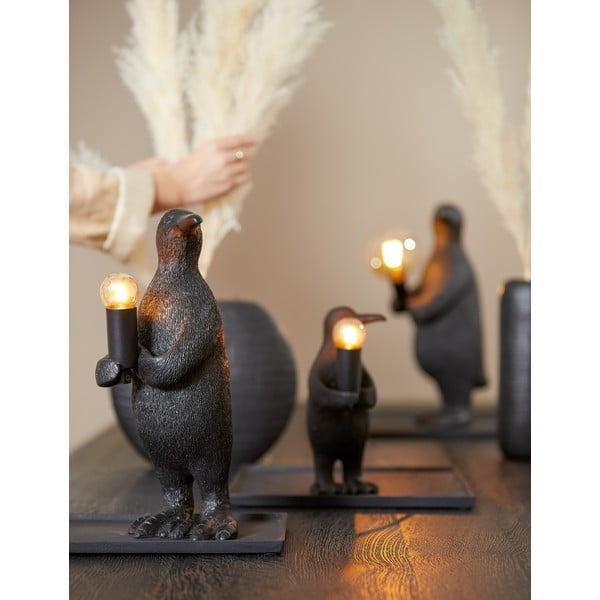 Crna stolna lampa (visina 34 cm) Penguin - Light & Living-image-1