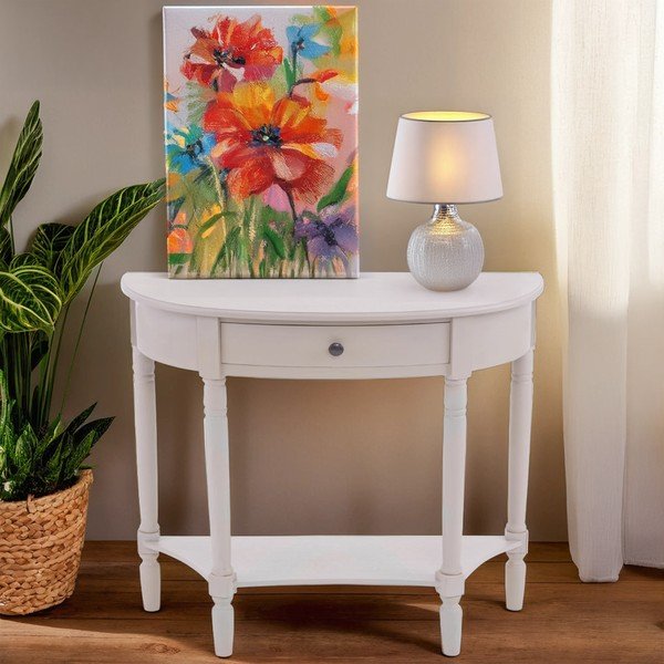 Sivi pomoćni stol od masivnog bora 33x81 cm Heritage – Premier Housewares-image-2