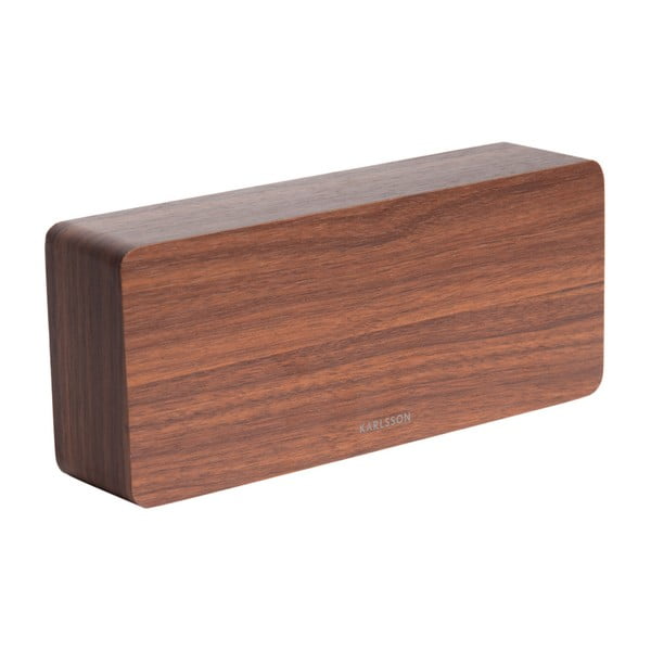 Budilnik u drvenom dekoru Karlsson Tube, 21 x 9 cm-image-1
