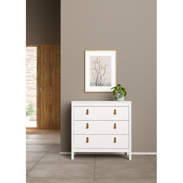 Bijela niska komoda 82x80 cm Madrid – Tvilum-image-1