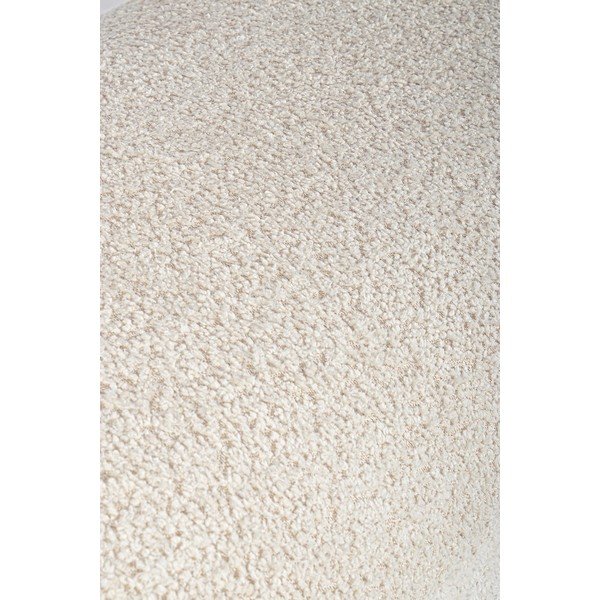 Krem podstavljena klupa od bouclé tkanine Dayla – Bizzotto-image-3