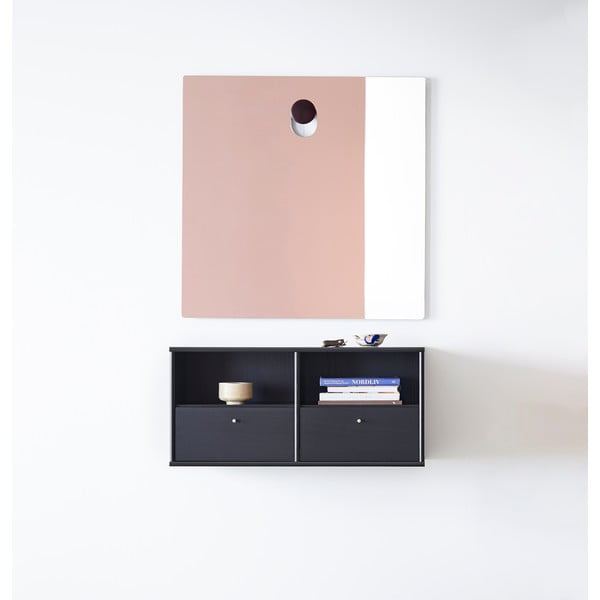 Crna polica u dekoru jasena Mistral - Hammel Furniture-image-1