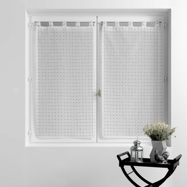 Bijele prozirne zavjese u setu 2 kom 60x90 cm Pomponella – douceur d'intérieur