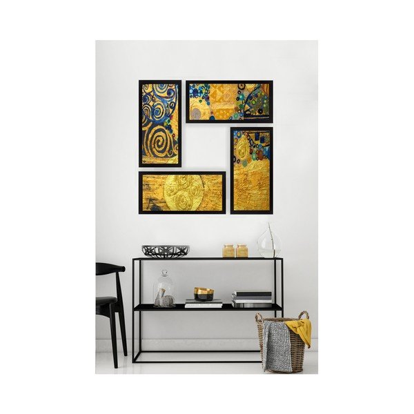 Set od 4 murala Tablo Center Spiral