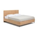 Senf žuti tapecirani bračni krevet s podnicom 180x200 cm Noira Slim – Bonami Selection