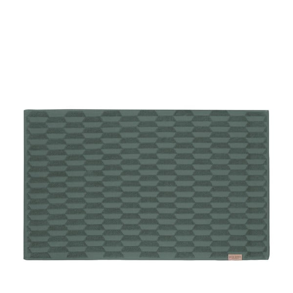 Tamno zelena kupaonska prostirka 50x80 cm Geo - Mette Ditmer Denmark