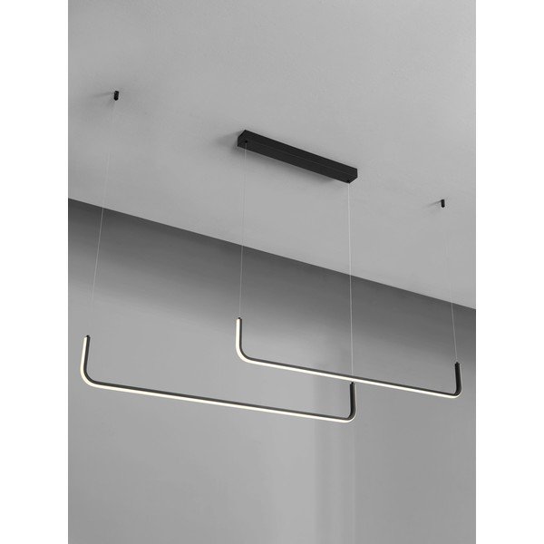 Mat crna LED viseća svjetiljka aluminijska s mogućnosti zatamnjivanja Strita – Nova Luce-image-2