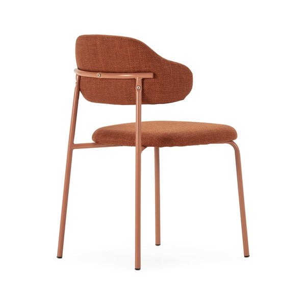 Blagovaonske stolice u setu 4 kom boja terakote Adriel – Marckeric-image-4