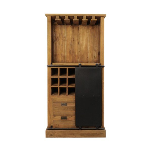 Vitrina za vino od tikovine za 18 boca, 84x177 cm Blackburn - HSM collection