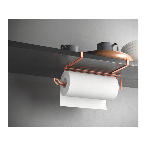 Viseći držač papirnih ručnika u bakrenoj boji Metaltex-image-1