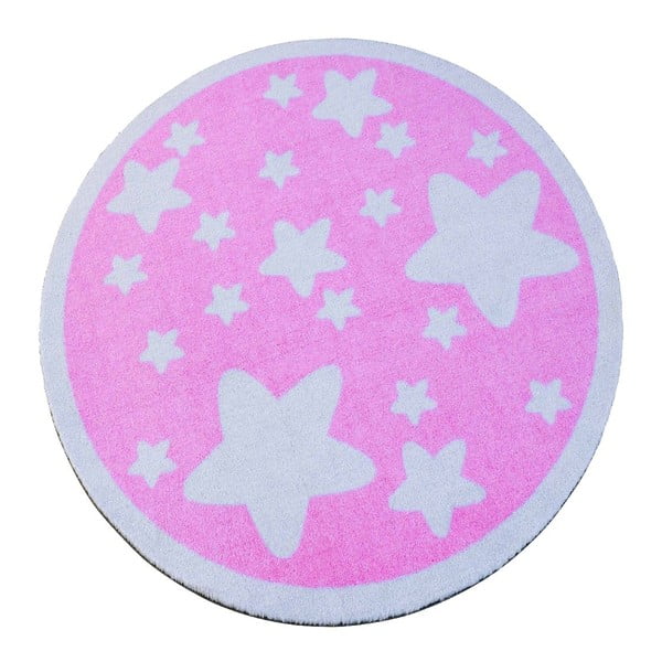 Dječji ružičasti tepih Zala Living Star, ⌀ 100 cm