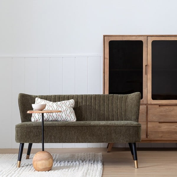 Zelena sofa od šenila 134 cm Glam – Ixia-image-3