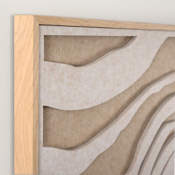 3D slika s okvirom/akustična 62x62 cm Sacred Silence 2 – Malerifabrikken-image-3