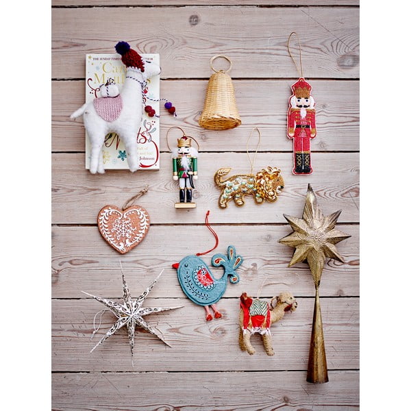 Drveni ukrasi za božićno drvce u setu 6 kom 13 cm Nikita – Bloomingville-image-3