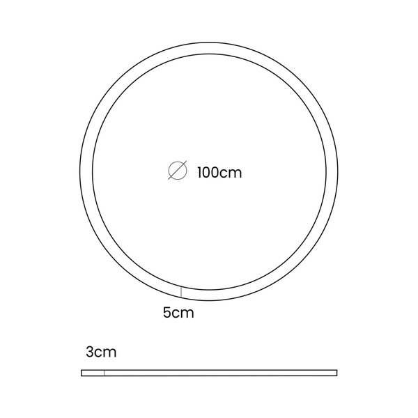 Siva dječja podloga za igru ø 100 cm – Meowbaby-image-1