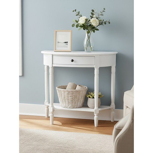Bijeli pomoćni stol od masivnog bora 32x93 cm Heritage – Premier Housewares-image-3
