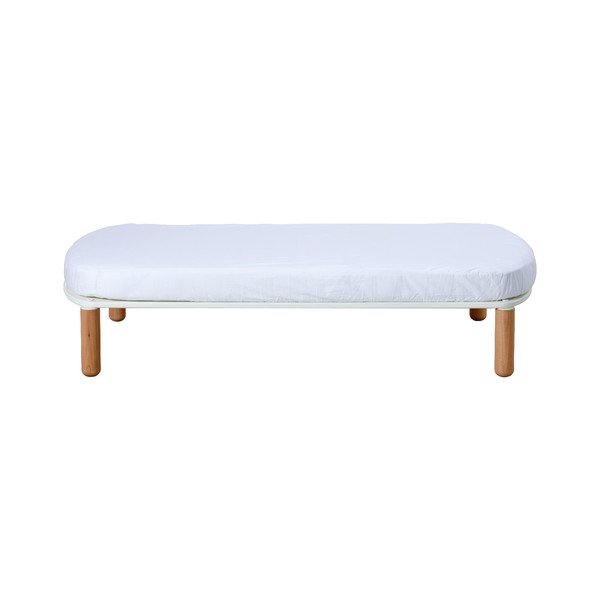 Bijeli dječji krevetić od bukovog drveta Flexa Baby, 70 x 140 cm-image-1