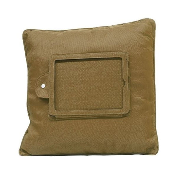 Smeđi jastuk s držačem za iPad InnovaGoods