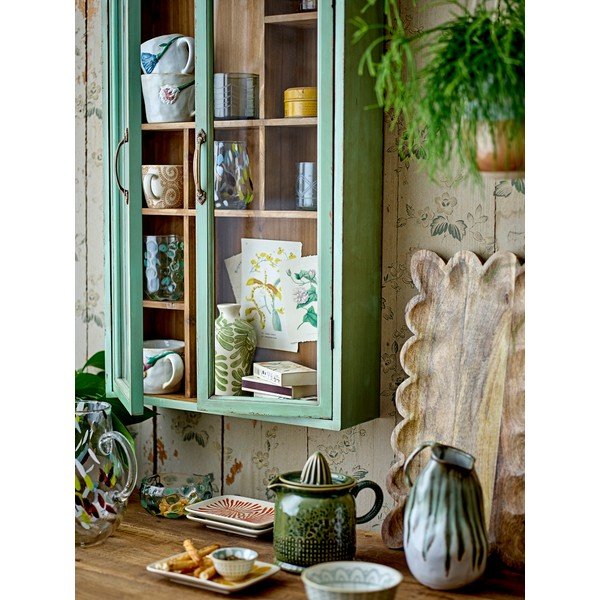 Zelena vitrina od masivne jele 50x80x13,5 cm Hazem – Bloomingville-image-3