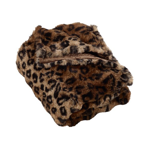 Smeđa deka 130x170 cm Animal Print – Catherine Lansfield
