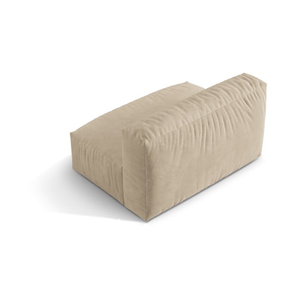 Bež baršunasti modularna sjedeća garnitura (srednji modul ) Martina – Micadoni -image-2