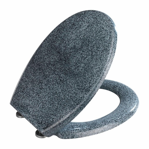WC sjedalo granit dekor lako zatvaranje Wenkoo Premium Ottana, 45,2 x 37,6 cm-image-2
