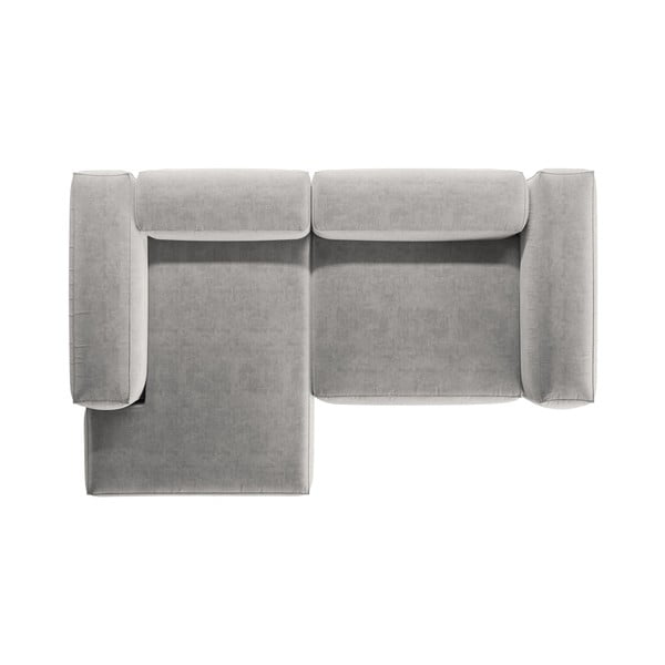 Svijetlo siva kutna garnitura (s lijevim kutom/s ležaljkom) Bergamo – Cosmopolitan Design-image-3