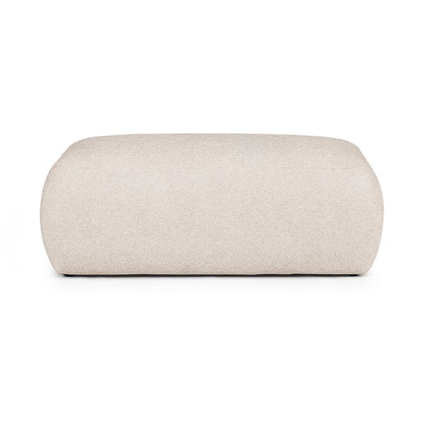 Krem tabure od bouclé tkanine Mirel – Rodier