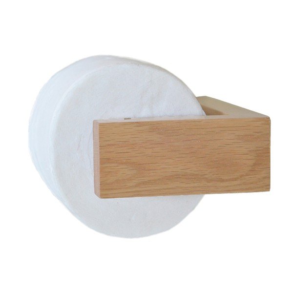 Zidni držač toaletnog papira od hrastovog drveta Wireworks Mezza-image-2