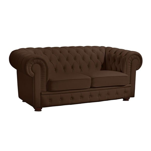 Smeđa kauč od imitacije kože Max Winzer Bridgeport, 172 cm
