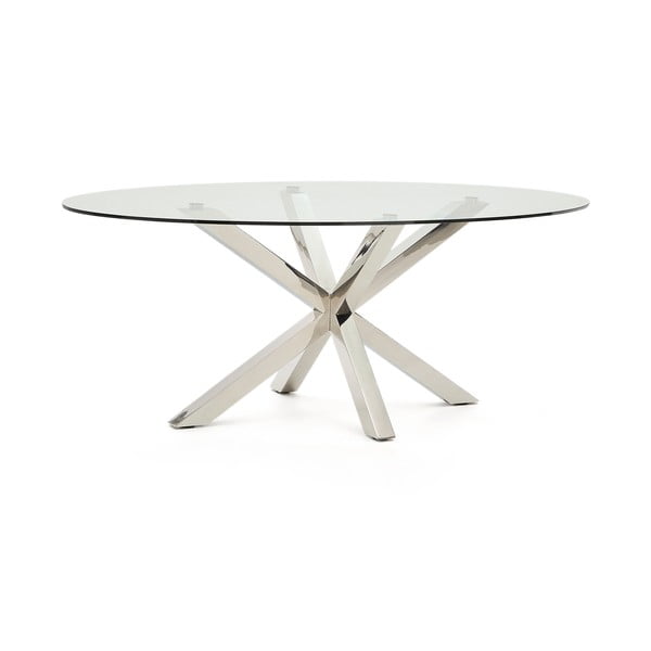 Blagovaonski stol sa staklenom pločom stola 100x200 cm Argo – Kave Home