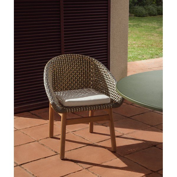 Zelena vrtna stolica od ratana Olbia – Kave Home-image-1