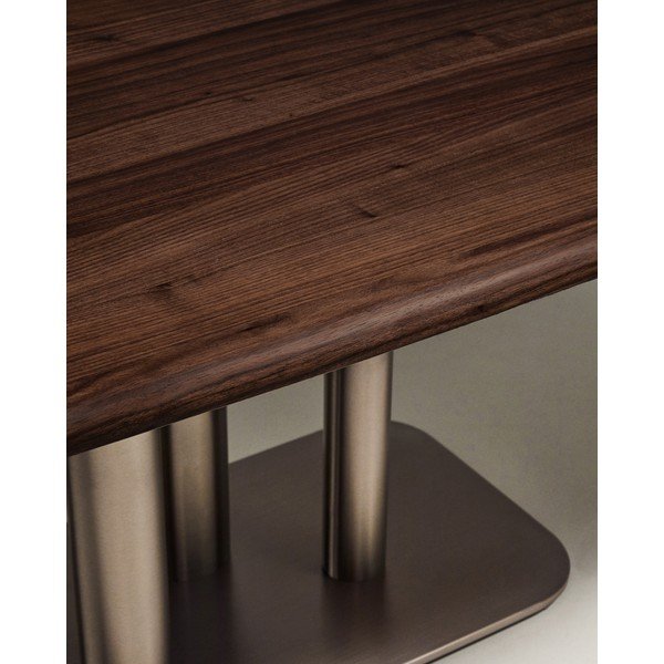 Blagovaonski stol u dekoru oraha 100x180 cm Melvar – Kave Home-image-1