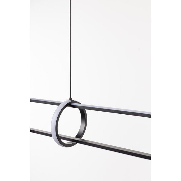 Crna metalna LED viseća svjetiljka Alken – Bizzotto-image-4
