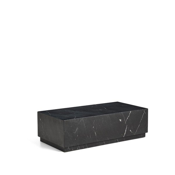 Crni mramorni stolić za kavu 50x100 cm Sorein – Kave Home