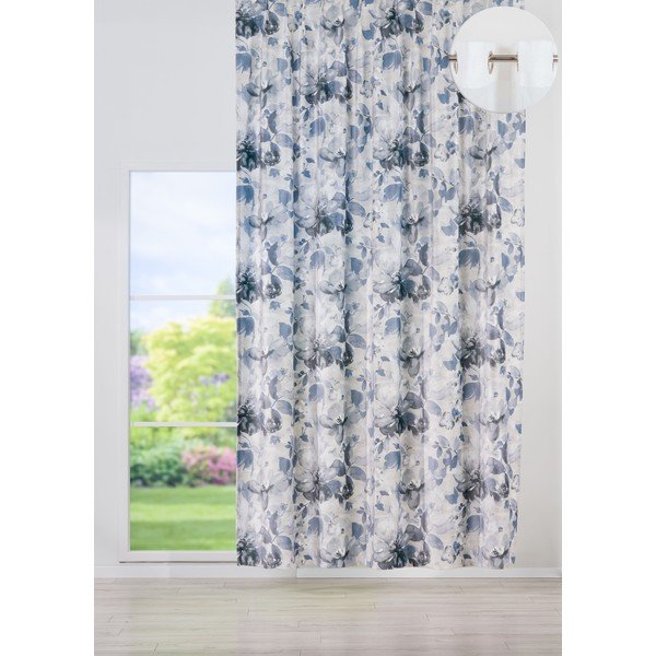 Bijela/siva zavjesa 140x260 cm Nirvana – Mendola Fabrics-image-1