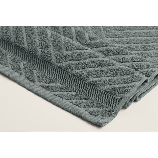 Žuti /sivi pamučni ručnici u setu 4 kom od frotira 50x90 cm – Foutastic-image-3