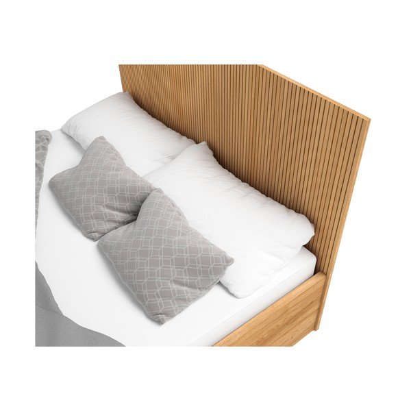 Bračni krevet u dekoru hrasta s prostorom za pohranu 140x190 cm Rayana – Marckeric-image-4