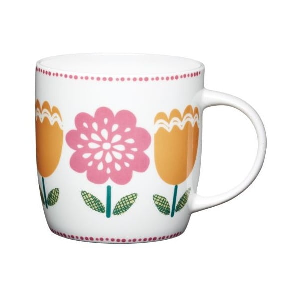 Porculanska šalica Traditional Folky Tulip, 425 ml