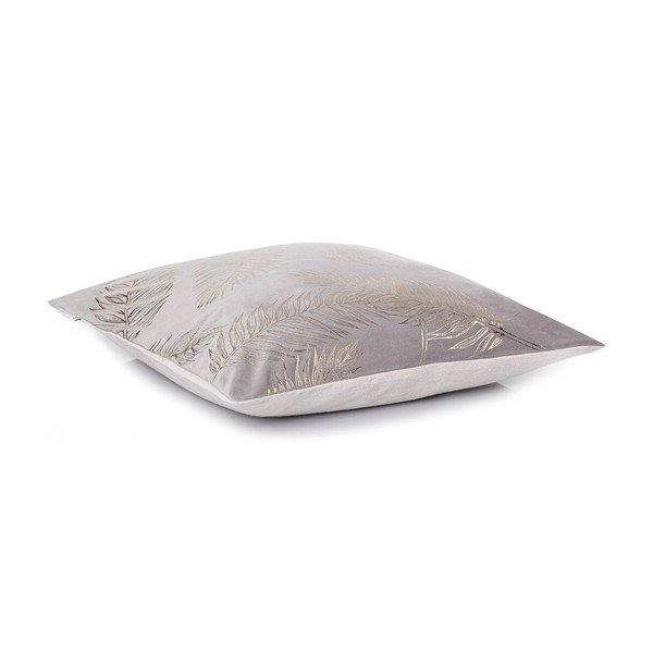 Set od 2 sive jastučnice DecoKing Golden Leafes Silver, 45 x 45 cm-image-1