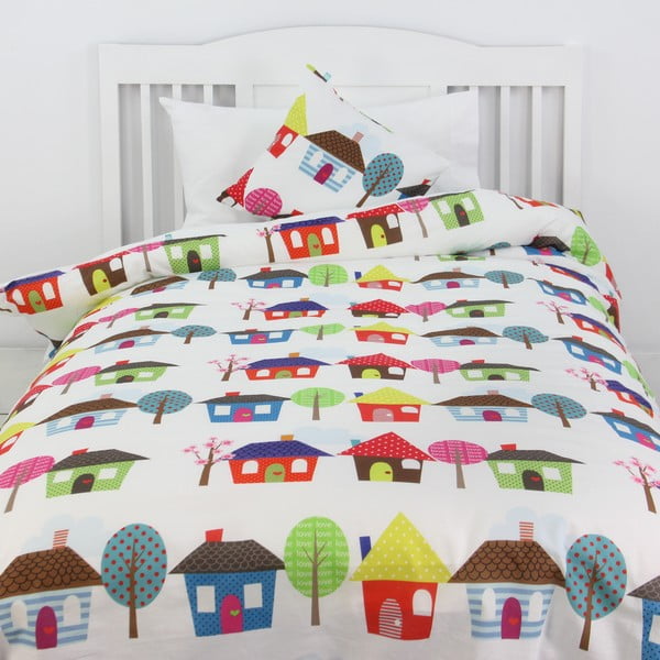 Navlaka za poplun i jastuk Happy Homes 140x200 cm-image-1