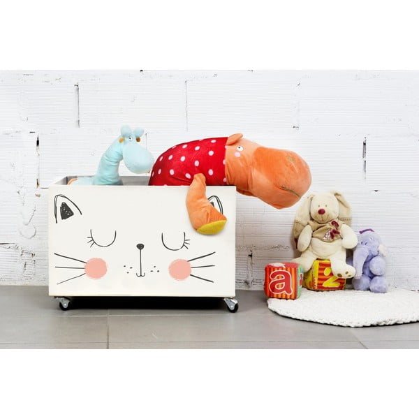 Drvena kutija na kotačima Little Nice Things Cat-image-1