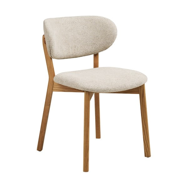 Bež/u prirodnoj boji podstavljena blagovaonska stolica Dunkirk – House Nordic