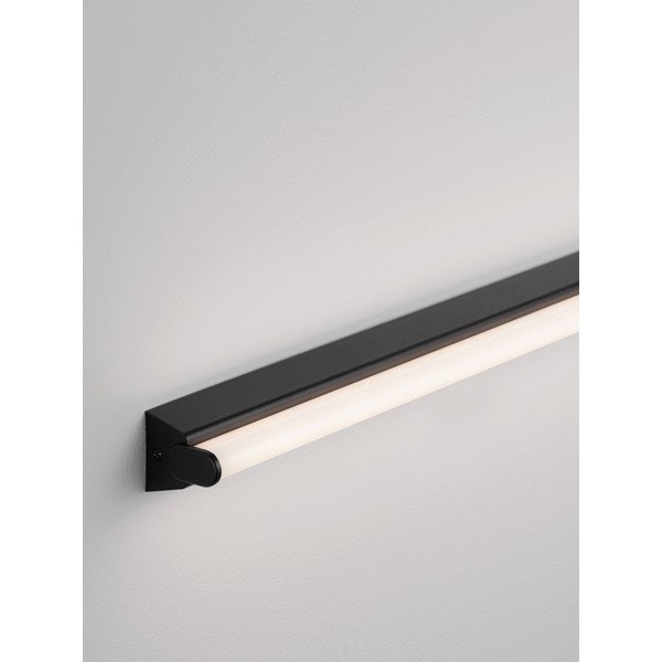 Mat crna LED zidna lampa aluminijska Endo – Nova Luce-image-4
