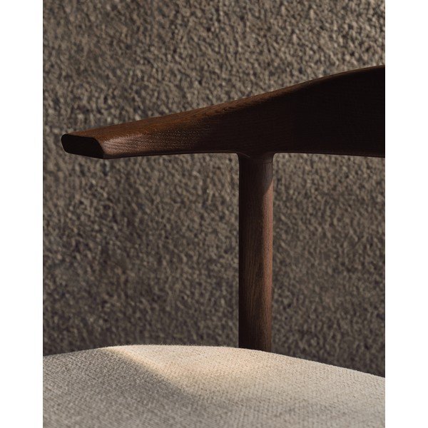 Smeđa/bež blagovaonska stolica Timons – Kave Home-image-3