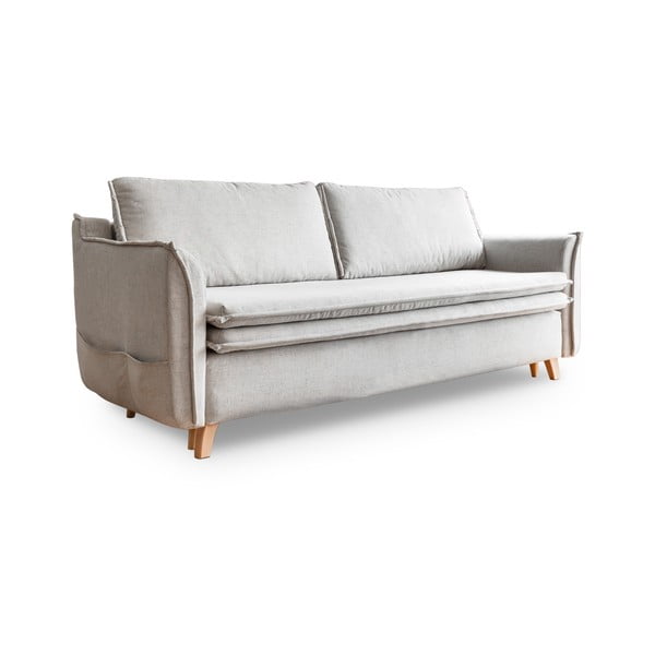 Krem sklopiva sofa 225 cm Charming Charlie – Miuform