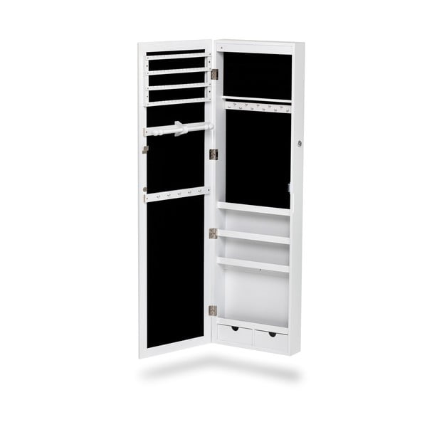 Bijela viseća kutija za nakit s ogledalom Bonami Essentials Bien-image-1