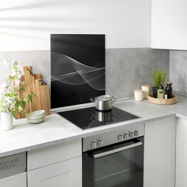 Zidna zaštitna ploča za štednjak od kaljenog stakla 70x60 cm Smoke – Wenko-image-1